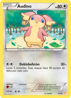 Audino, Kit de Entrenador BW (Excadrill) 12