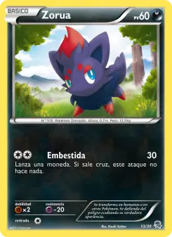 Zorua, Kit de Entrenador XY (Pikachu Enmascarada) 13
