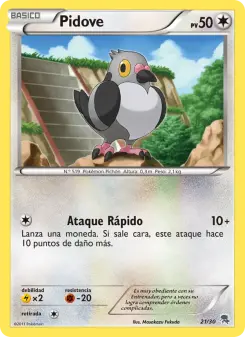 Pidove, Kit de Entrenador XY (Pikachu Enmascarada) 21