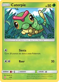 Caterpie, Kit de Entrenador Sol y Luna (Lycanroc) 1