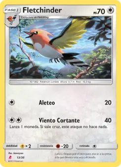 Fletchinder, Kit de Entrenador Sol y Luna (Lycanroc) 13