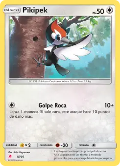 Pikipek, Kit de Entrenador Sol y Luna (Lycanroc) 15