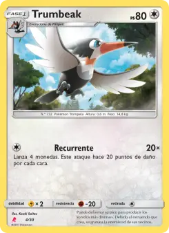 Trumbeak, Kit de Entrenador Sol y Luna (Lycanroc) 4