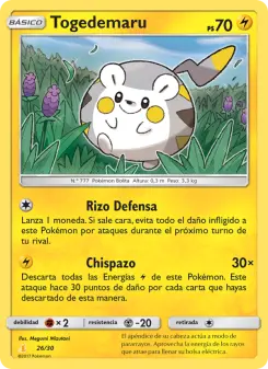 Togedemaru, Kit de Entrenador Sol y Luna (Raichu de Alola) 26