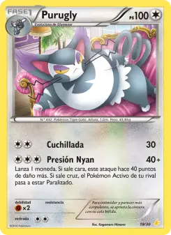 Purugly, Kit de Entrenador XY (Pikachu Enmascarada) 19
