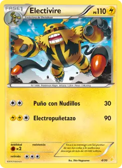 Electivire, Kit de Entrenador XY (Pikachu Enmascarada) 4