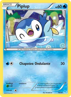 Piplup, Kit de Entrenador XY (Suicune) 16