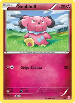 Snubbull, Kit de Entrenador XY (Pikachu Enmascarada) 11