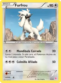Furfrou, Kit de Entrenador XY (Pikachu Enmascarada) 16