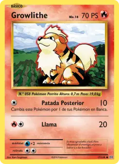 Growlithe, Evoluciones 17