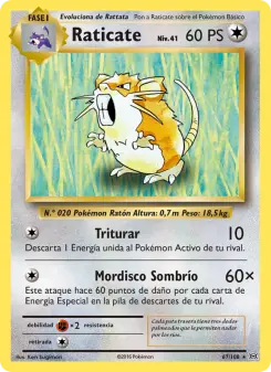 Raticate, Evoluciones 67