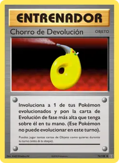 Chorro de Devolución, Evoluciones 76