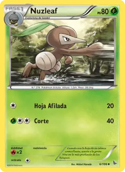 Nuzleaf, Destellos de Fuego 6