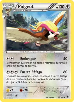 Pidgeot, Destellos de Fuego 77