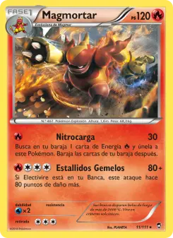 Magmortar, Puños Furiosos 11