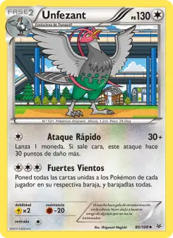 Unfezant, Cielos Rugientes 80