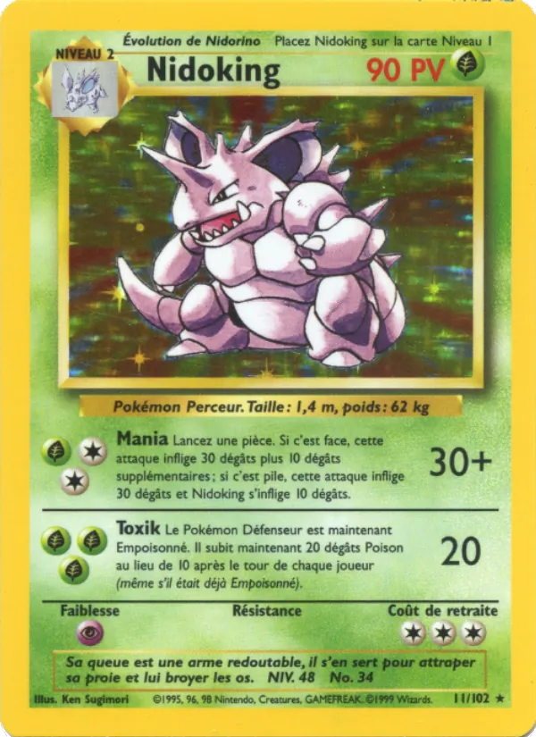 Nidoking, Set de Base 11