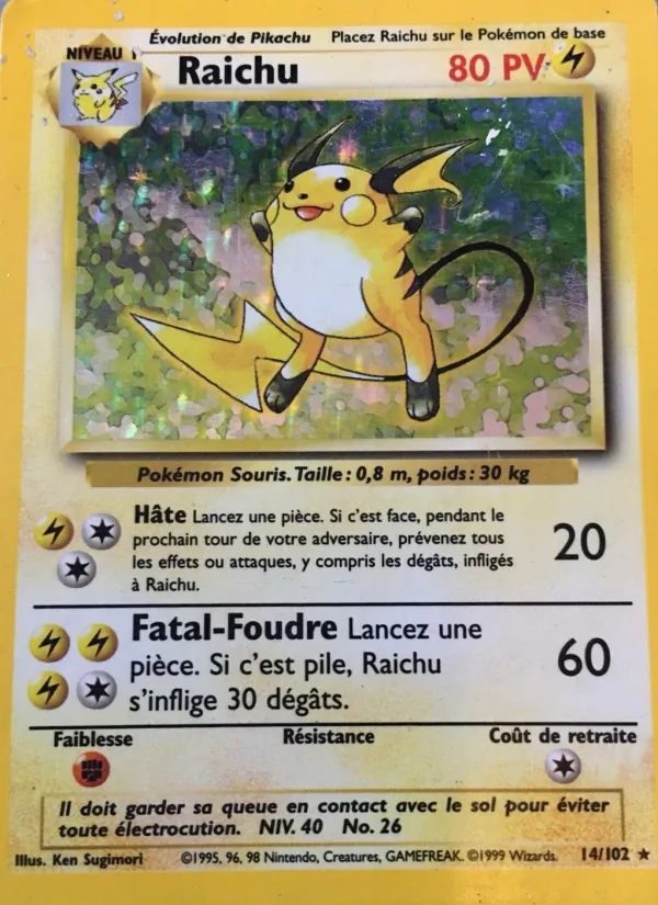 Raichu, Set de Base 14