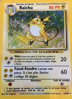 Raichu, Set de Base 14