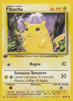 Pikachu, Set de Base 58