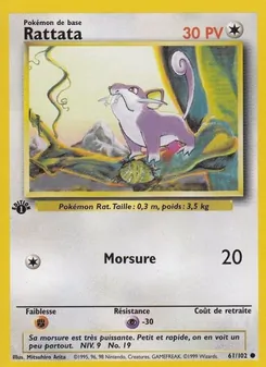 Rattata, Set de Base 61