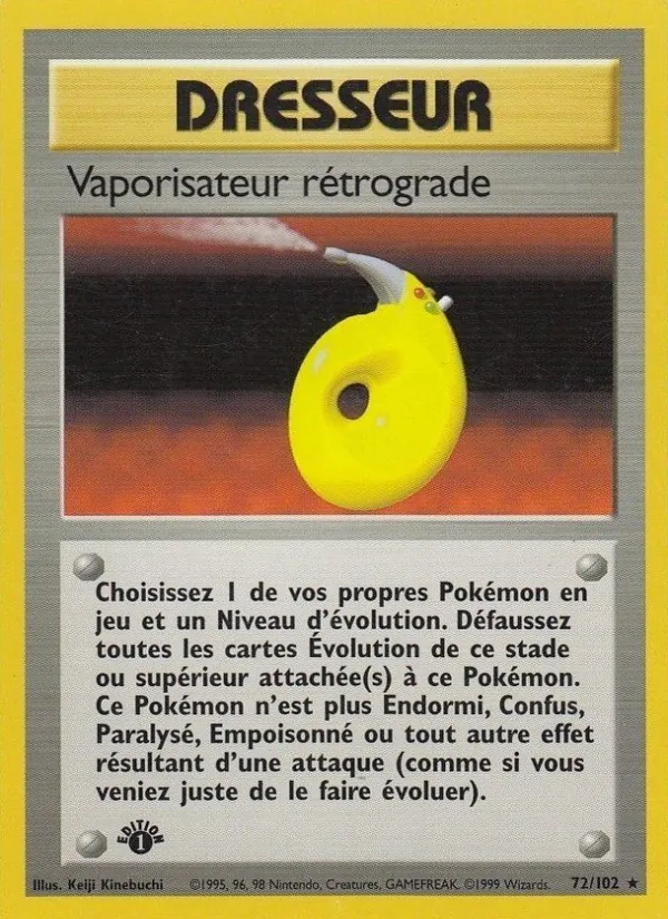 Vaporisateur rétrograde, Set de Base 72