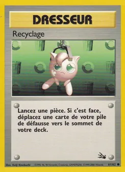 Recyclage, Fossile 61