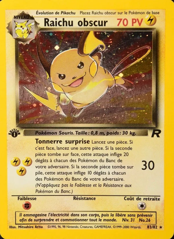 Raichu obscur, Team Rocket 83