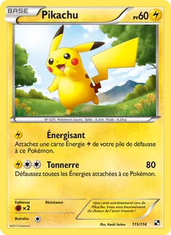 Pikachu, Noir & Blanc 115