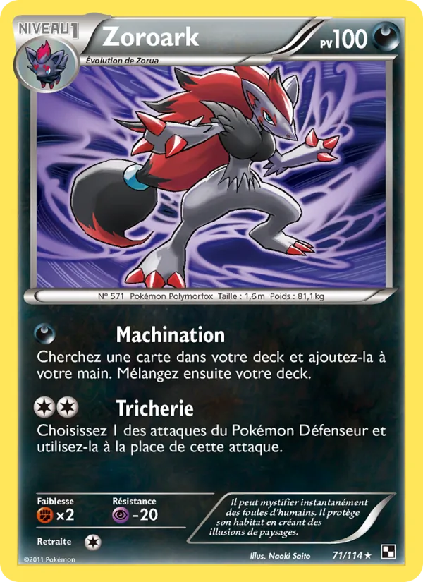 Zoroark, Noir & Blanc 71