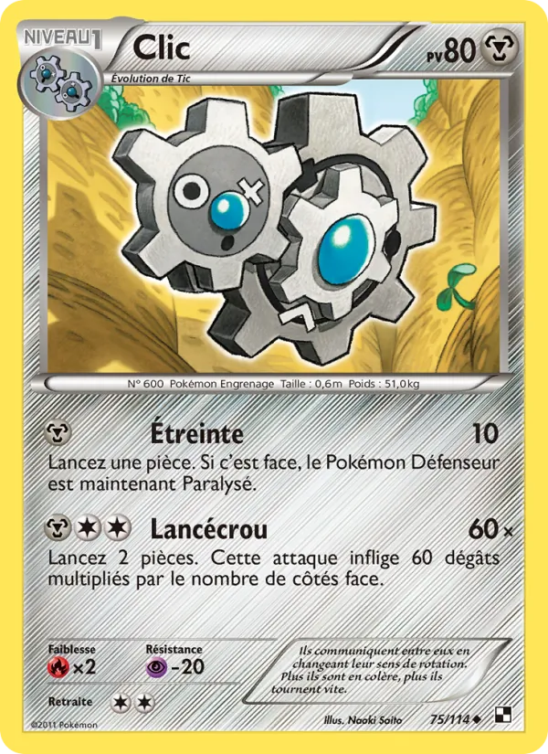 Clic, Noir & Blanc 75
