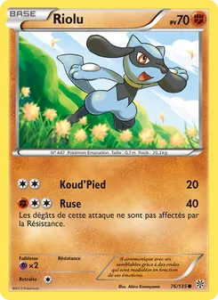 Riolu, Tempète Plasma 76