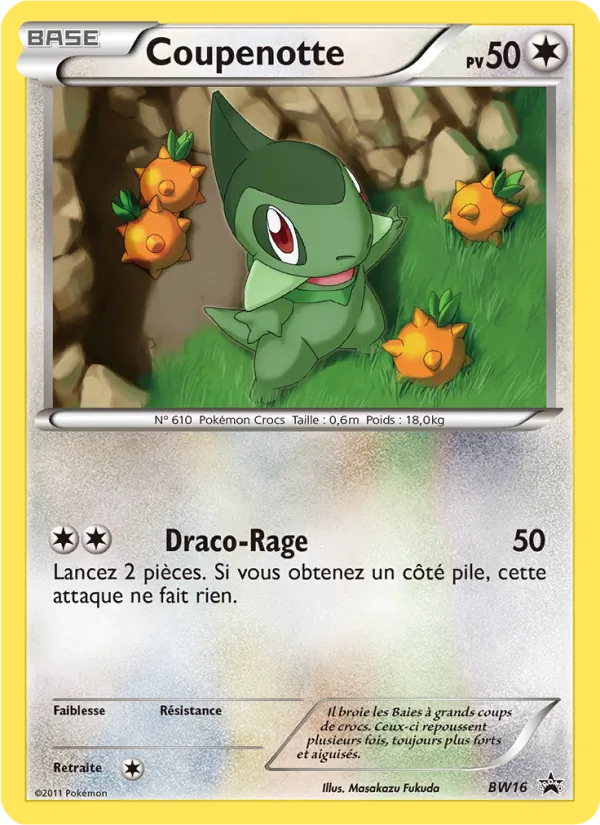 Coupenotte, Promo BW BW16