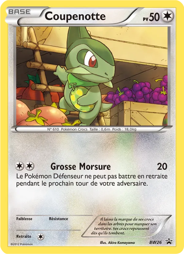 Coupenotte, Promo BW BW26