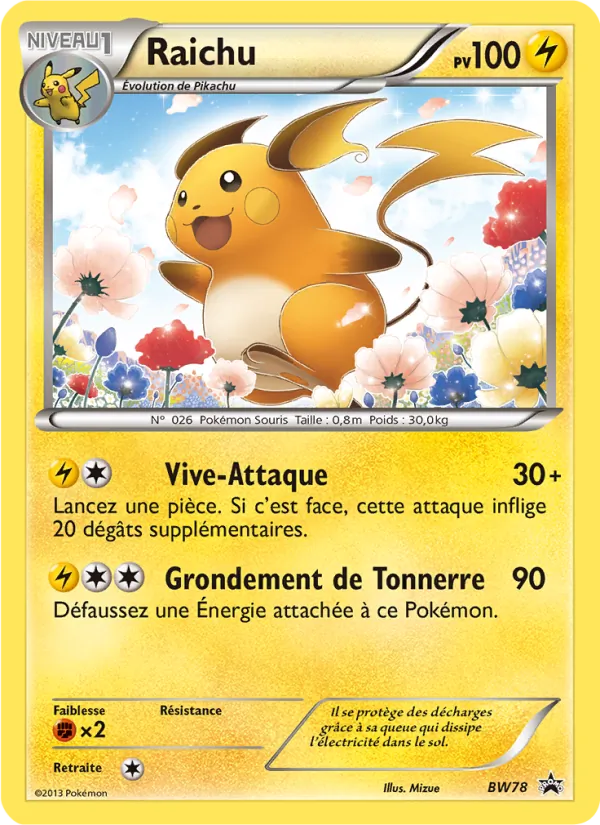 Raichu, Promo BW BW78