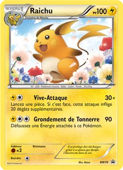 Raichu, Promo BW BW78