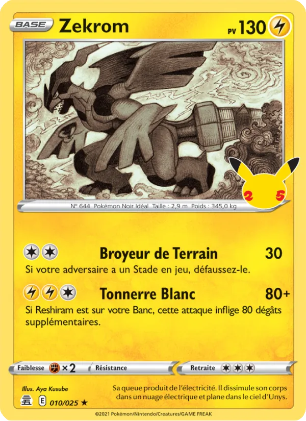 Zekrom, Célébrations 10