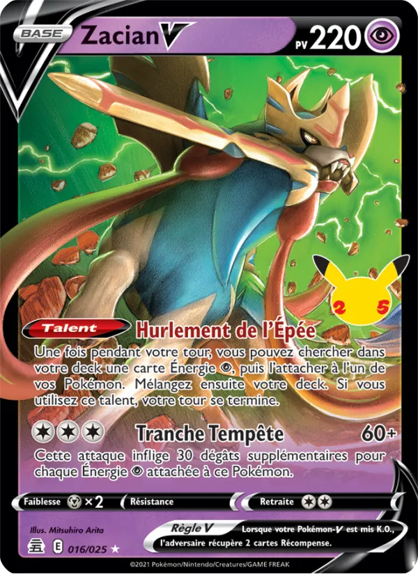 Zacian V, Célébrations 16