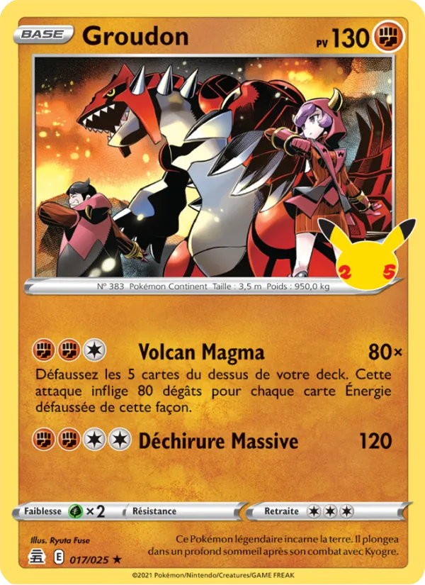 Groudon, Célébrations 17