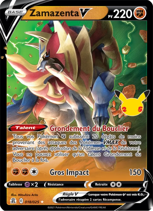 Zamazenta V, Célébrations 18