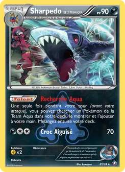 Sharpedo de la Team Aqua, Double Danger 21