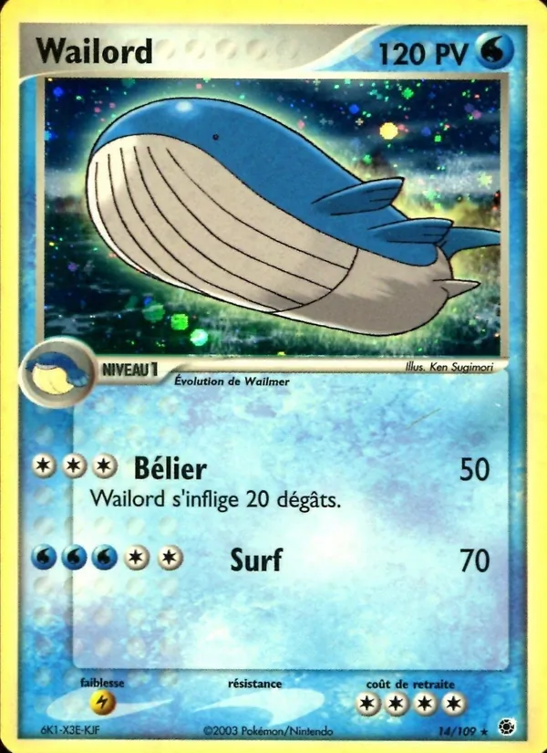 Wailord, EX Rubis & Saphir 14