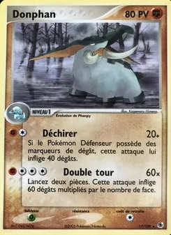 Donphan, EX Rubis & Saphir 17