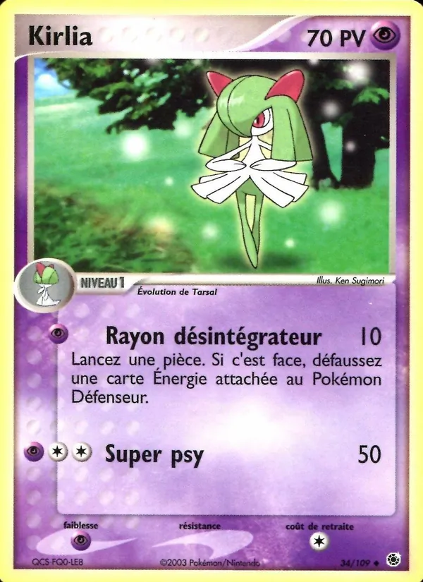 Kirlia, EX Rubis & Saphir 34