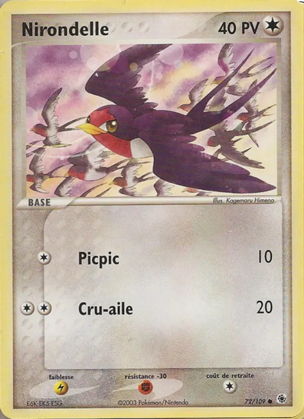 Nirondelle, EX Rubis & Saphir 72