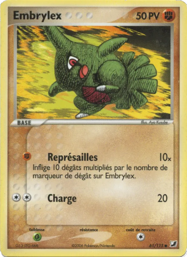 Embrylex, EX Forces Cachées 61