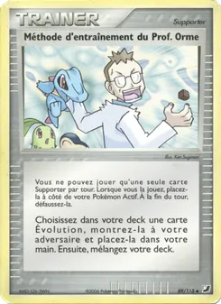 Méthode d'entraînement du Prof. Orme, EX Forces Cachées 89