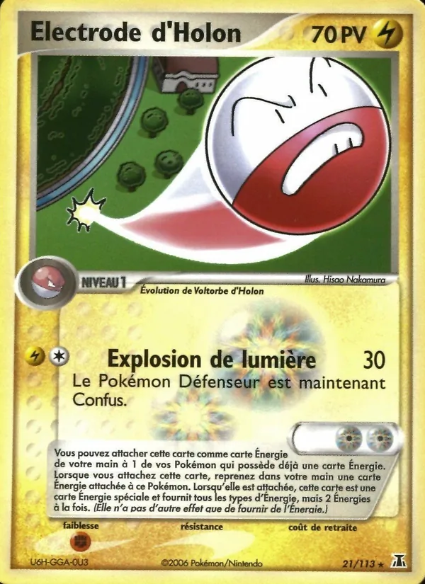 Electrode d'Holon, EX Espèces Delta 21