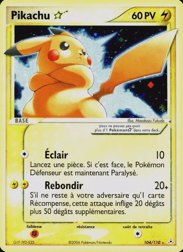 Pikachu ☆, EX Fantômes Holon 104