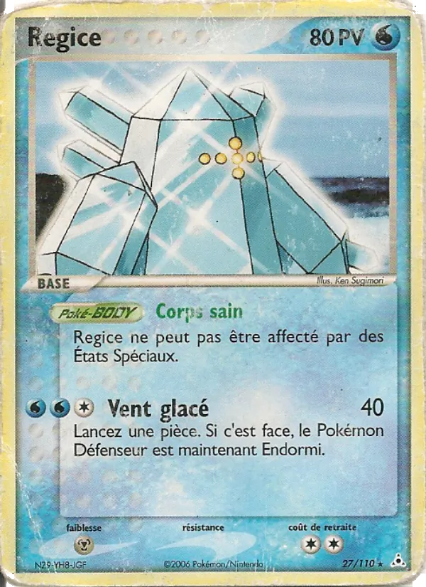 Regice, EX Fantômes Holon 27